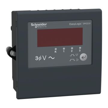 Black Three Phase Voltmeter N