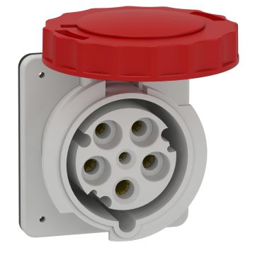 SOCLE PRISE ENC. DROIT 63A 3PNT 380-415V