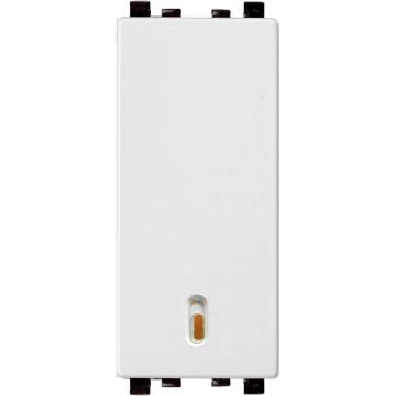 ZENcelo India - 6A 1 Way Full Flat Switch with Indicator-White