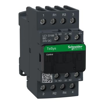 TeSys D contactor - 4P(2 NO + 2 NC) - AC-1 - <= 440 V 32 A - 24 V DC coil