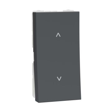 Switch, Miluz Lara, 10A, 2 Way, 1 Module, Anthracite