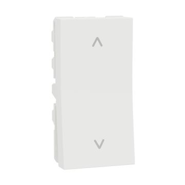 Switch, Miluz Zeta, 10A, 2 Way, 1 Module, White